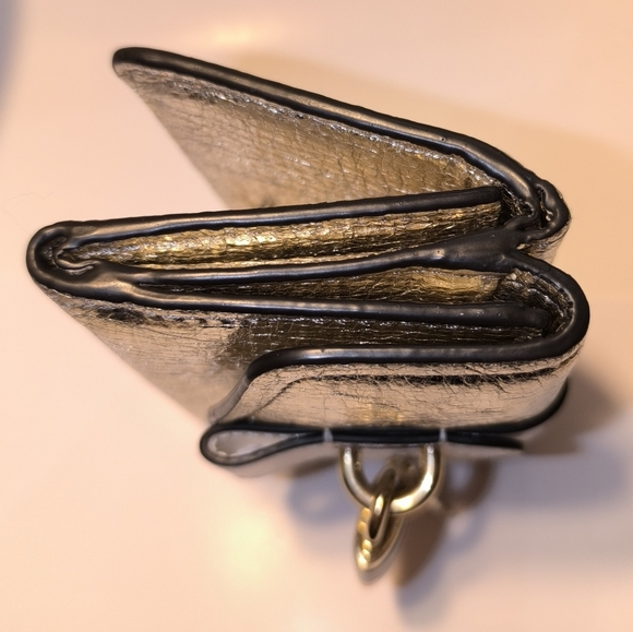 Chloe Mini Metallic Trifold Aby Wallet - Picture 11 of 16